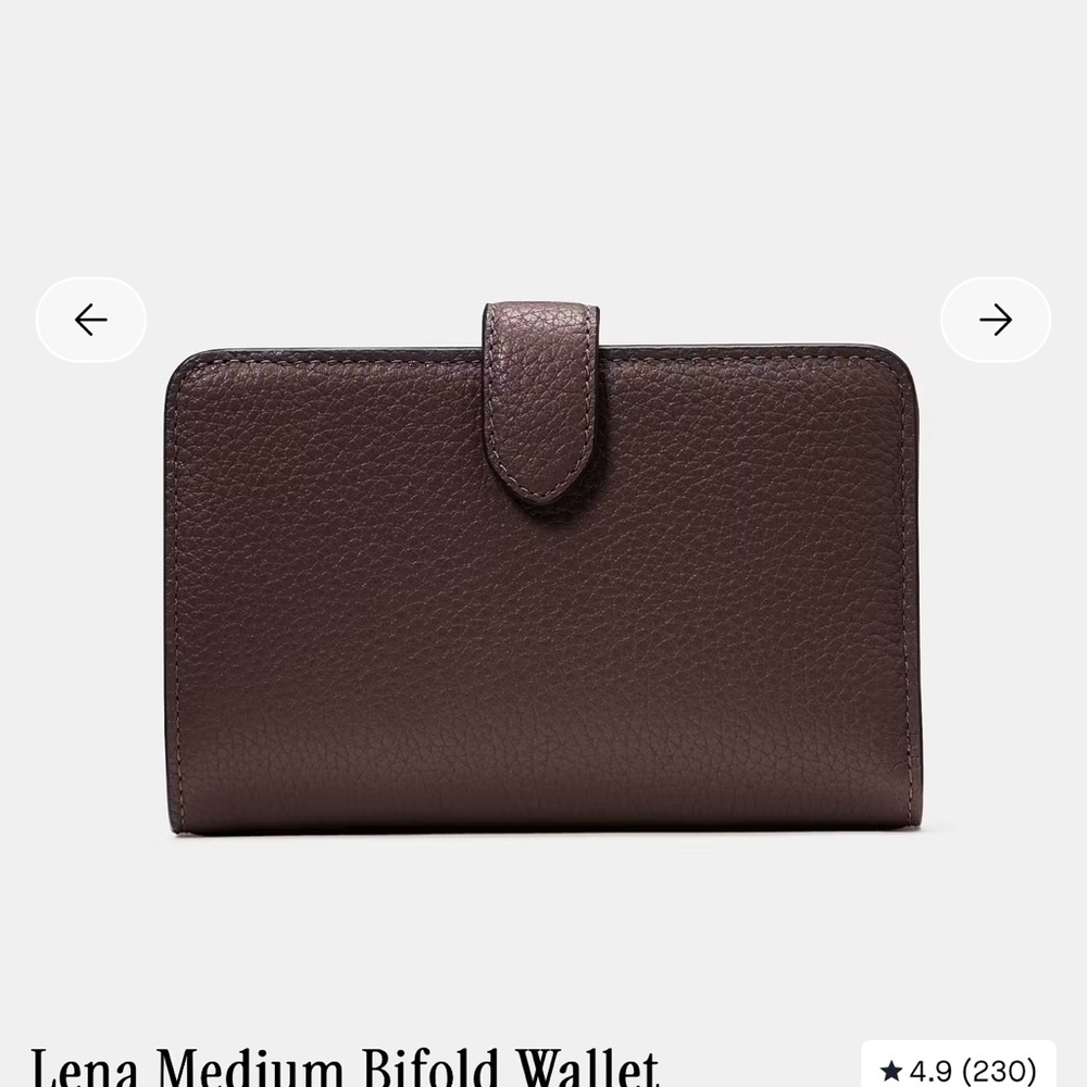 Kate Spade Lena Medium Bifold Wallet - Espresso - Picture 4 of 5